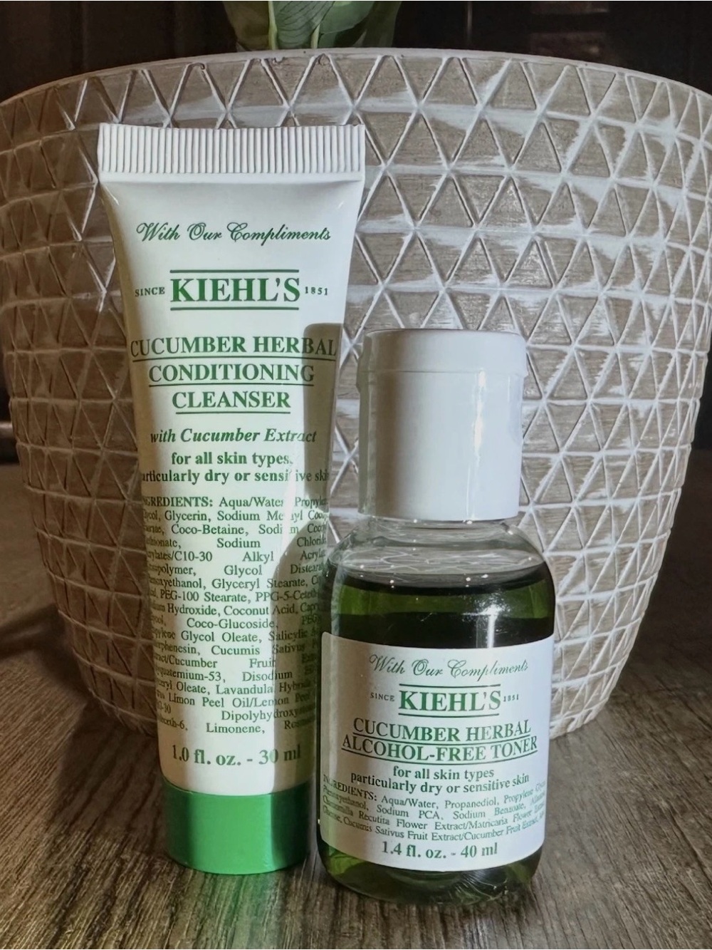 Kiehl's Cucumber Herbal Toner & Cleanser Travel Size
